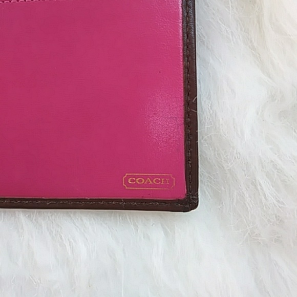 Coach Signature Bleeker in Fuchsia Leather wallet - Picture 8 of 8